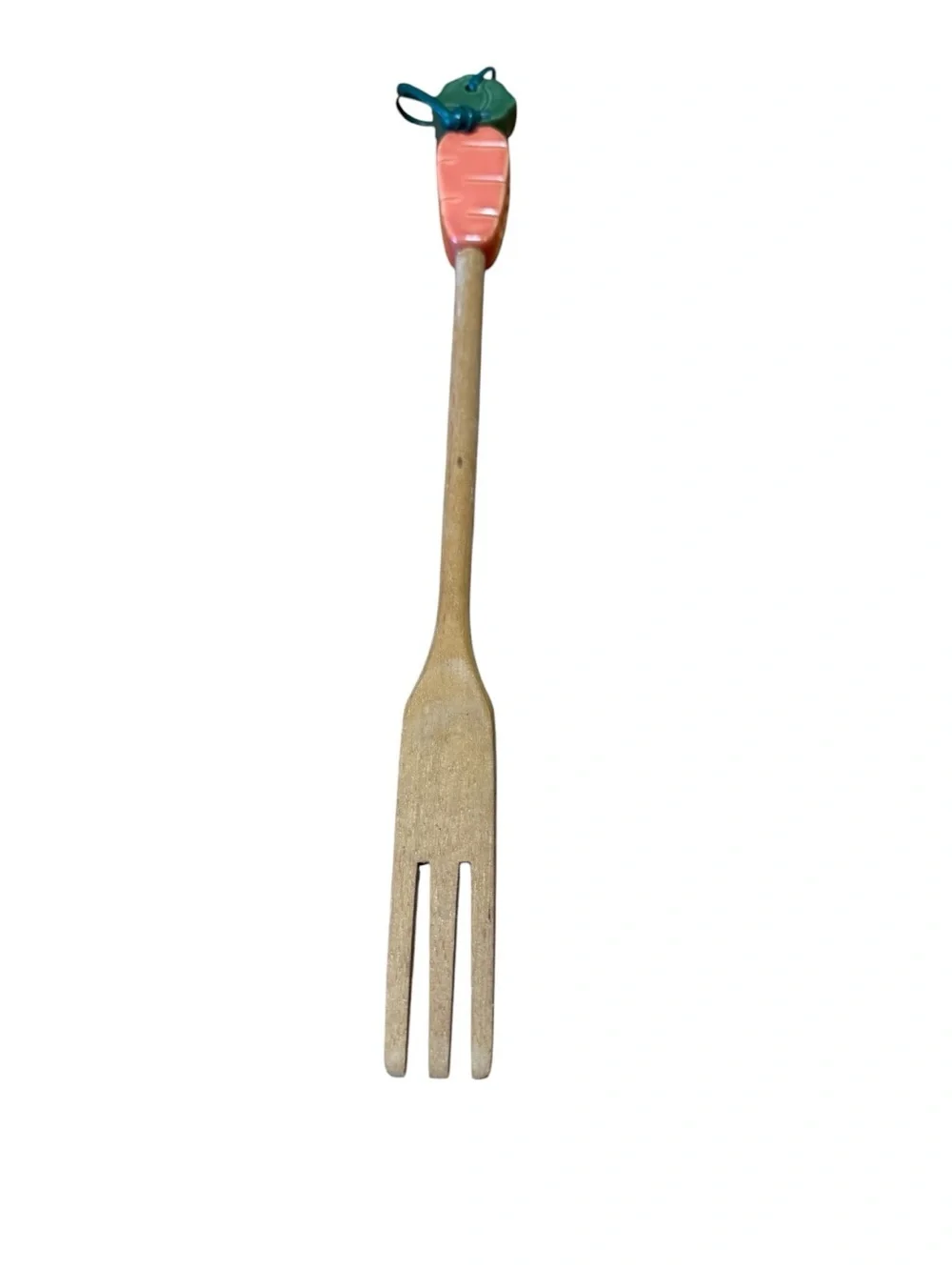Vintage 4 Piece Wooden & Ceramic Veg Top Wooden Spoon Set